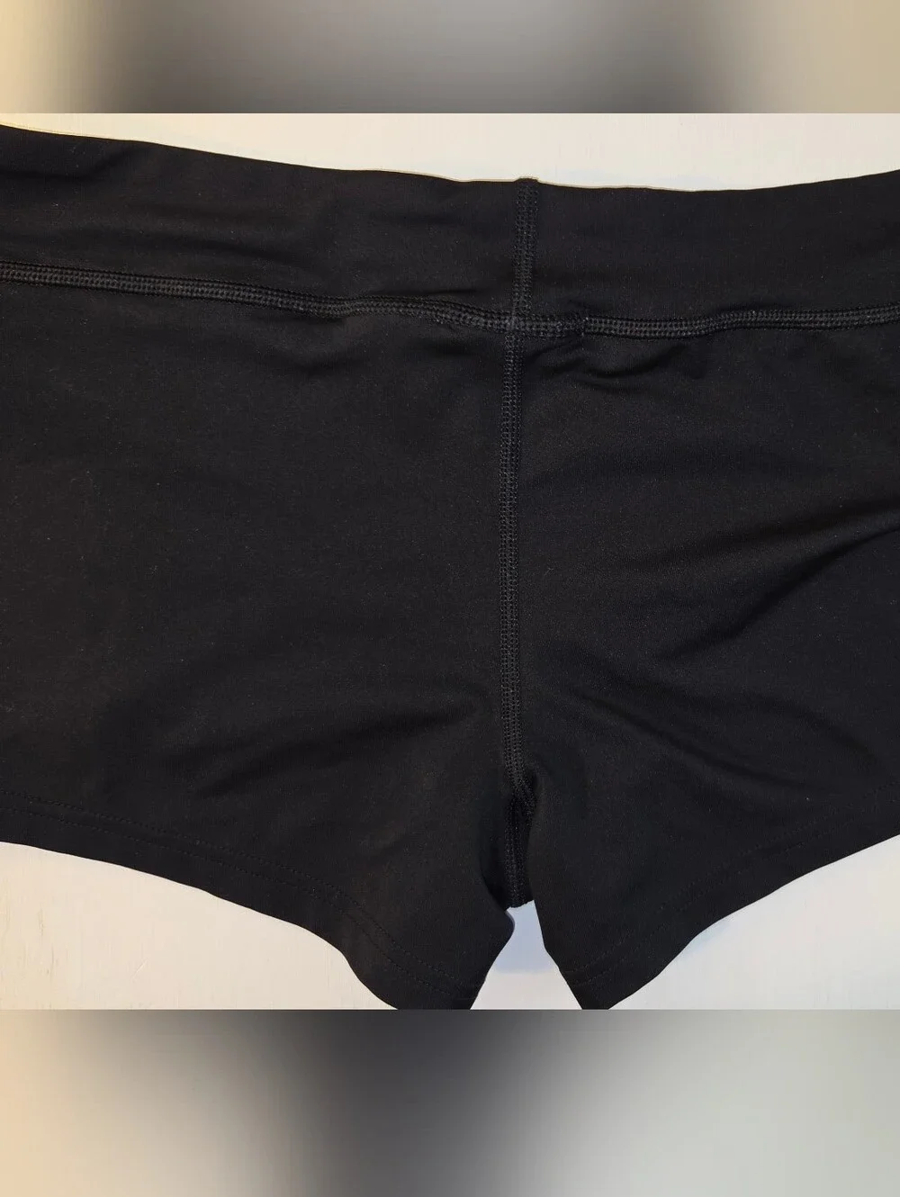 Nike Black Women's Bike Shorts with White Swoosh